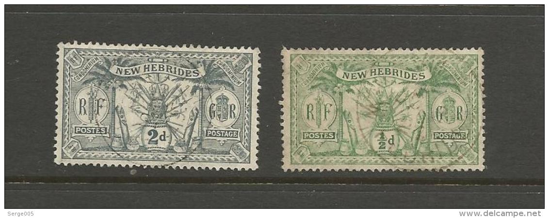 VENTE LOT  No  2 2 1 3 2       TIMBRES De COLLECTION  Nouvelles Hebrides Valeur Pounds 5 - Collections