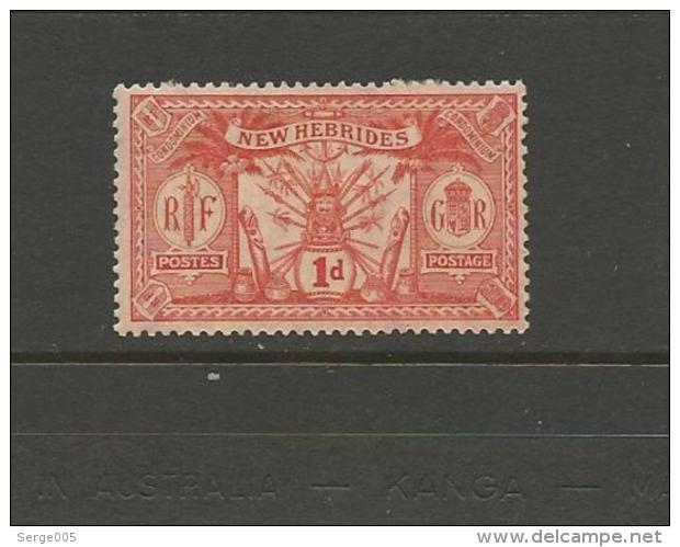 VENTE LOT  No  2 2 1 3 6       TIMBRES De COLLECTION  Nouvelles Hebrides Valeur 7 Pon1s - Collections