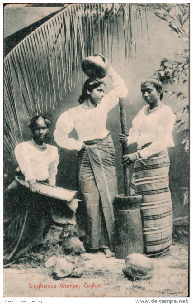 ! Alte Ansichtskarte Ceylon, Singhalese Women, Sri Lanka - Sri Lanka (Ceylon)