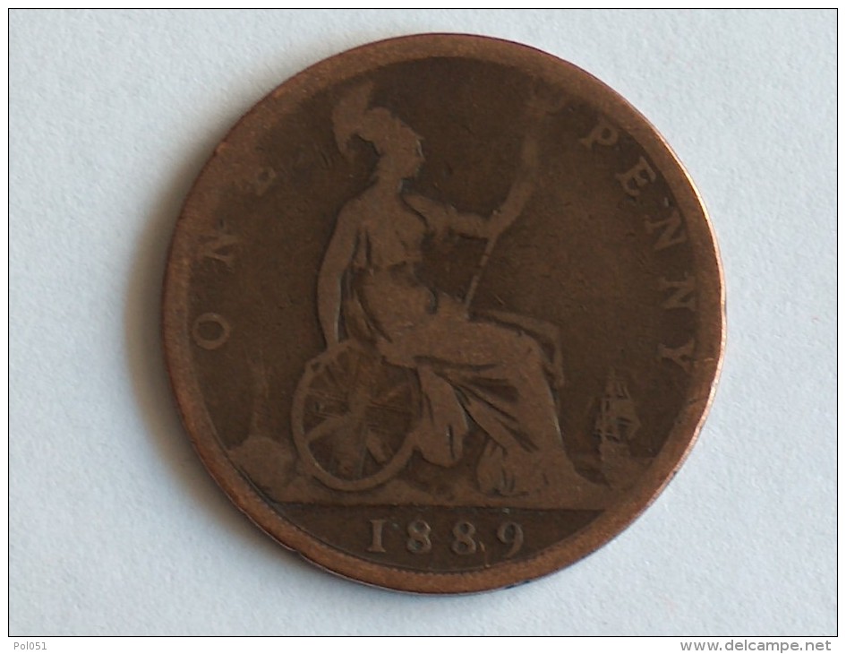 UK 1 PENNY 1889 ONE GRANDE BRETAGNE - D. 1 Penny