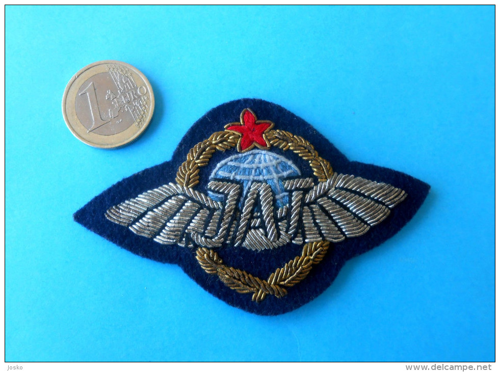 JAT ( Yugoslav Airlines ) - Original Vintage Pilot Wings Badge  *** Airways Airline Air Company Pilote - Crew Badges