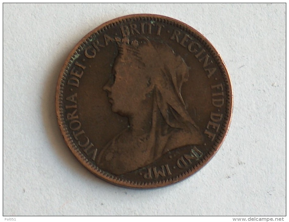 UK 1/2 PENNY 1900 HALF GRANDE BRETAGNE - C. 1/2 Penny