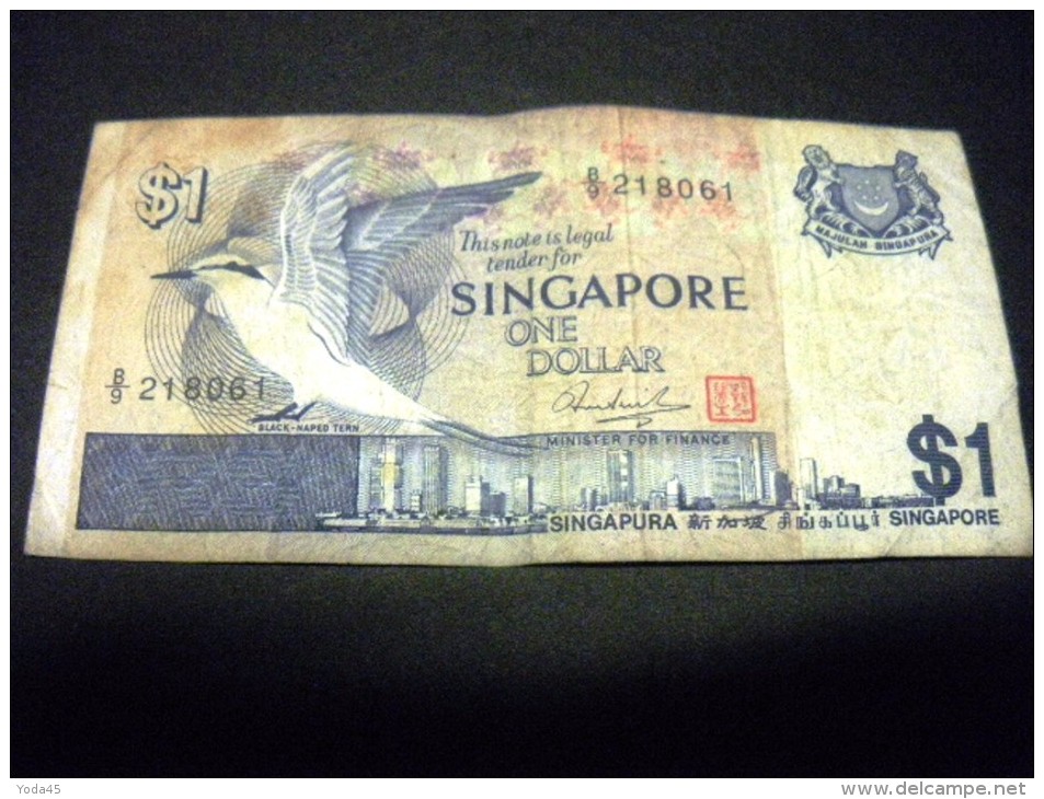 SINGAPOUR 1 Dollar 1976,1976-1980, Pick N° 9, SINGAPORE - Singapour