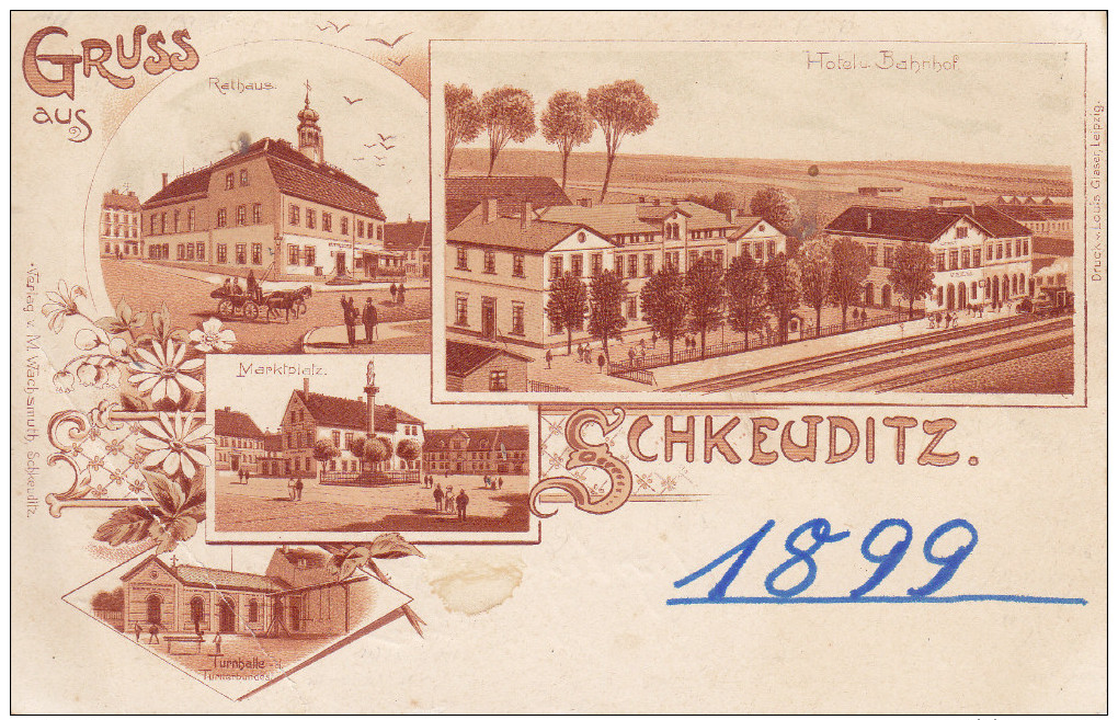 Ak Schkeuditz, 1899, Selten - Schkeuditz