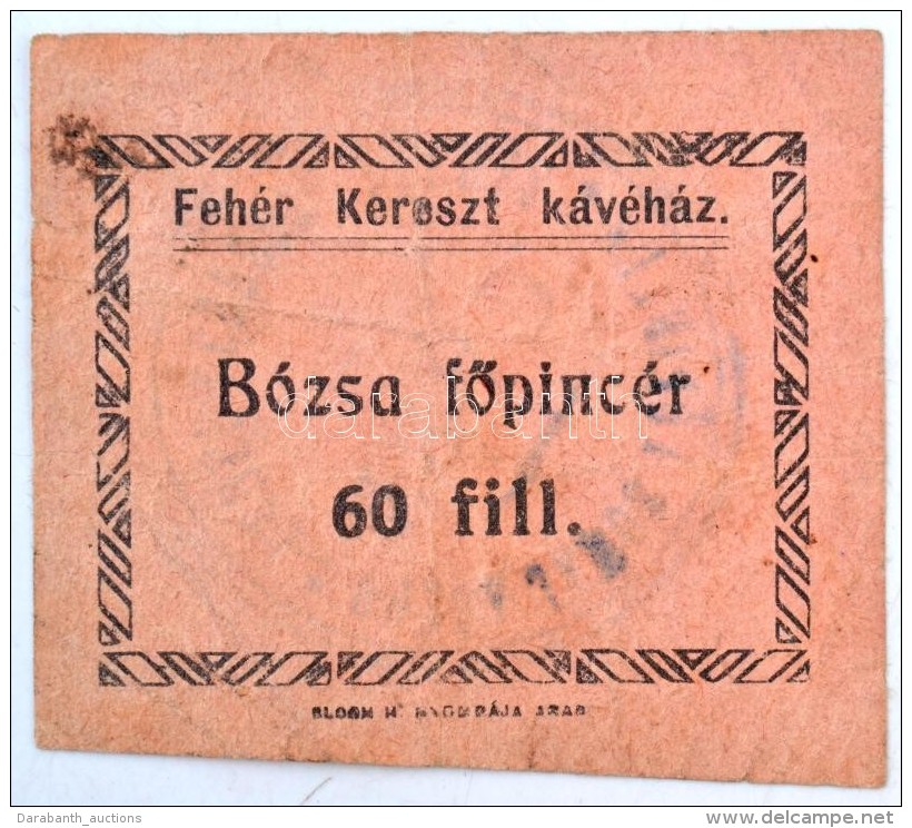 Erdély / Arad ~1910. 'Fehér Kereszt Kávéház - Bózsa FÅ‘pincér'... - Sin Clasificación