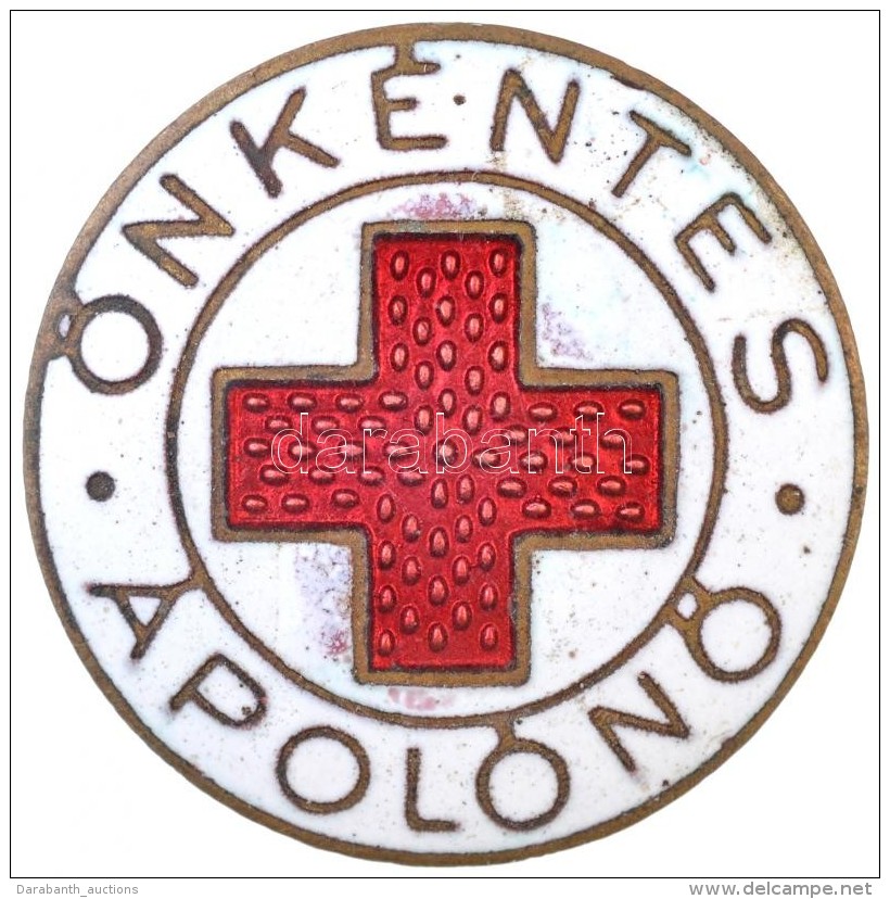 ~1930-1940. 'Önkéntes ÁpolónÅ‘' Zománcozott Br Jelvény (22mm) T:2 / Hungary... - Unclassified