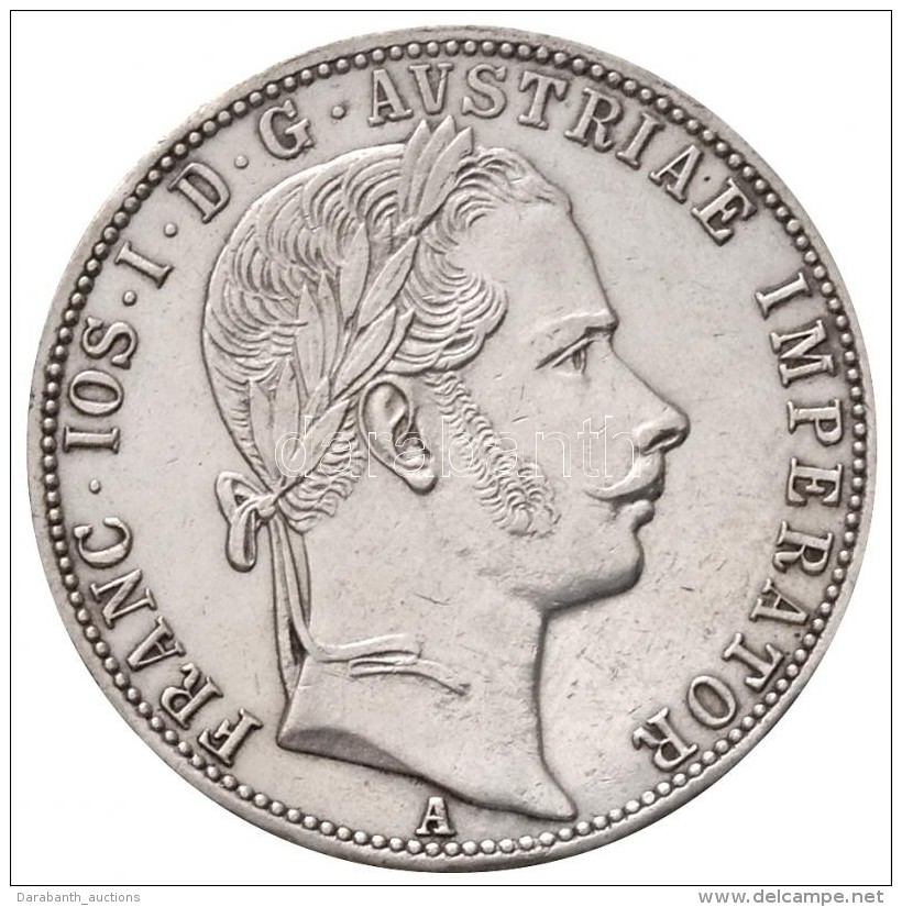 Ausztria 1861A 1 Fl Ag 'Ferenc József' (12,36g) T:1- Kis Ph. / Austria 1861A 1 Florin Ag 'Franz Joseph'... - Sin Clasificación