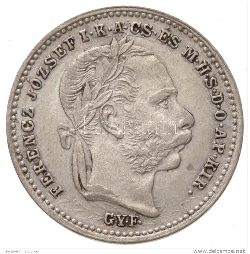 1870GYF 20kr Ag 'Váltó Pénz' (2,66g) T:2,2- / Hungary 1870GYF 20 Kreuzer Ag... - Sin Clasificación