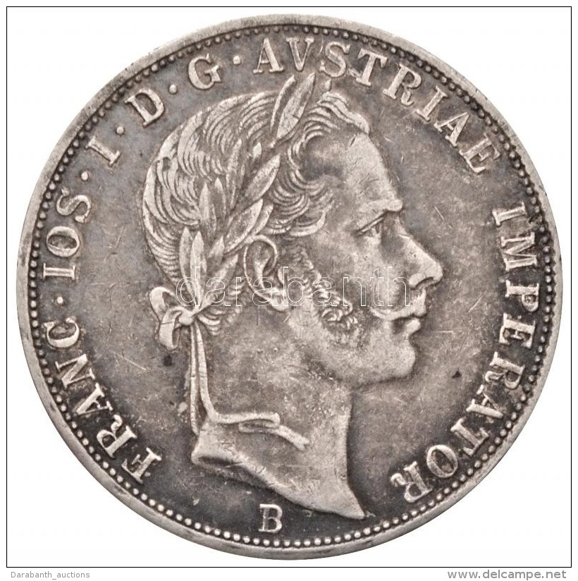 1859B 2Fl Ag 'Ferenc József' Körmöcbánya (24.7g) T:2 Patina / Hungary 1859B 2 Florin Ag... - Sin Clasificación