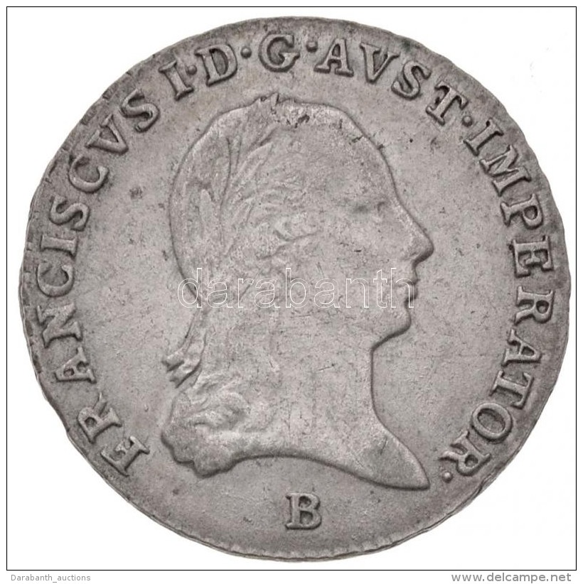 1818B 3kr Ag 'I. Ferenc' (1,48g) T:1-,2 / 
Hungary 1818B 3 Kreuzer Ag 'Franz I' (1,48g) C:AU,XF
Huszár:... - Sin Clasificación