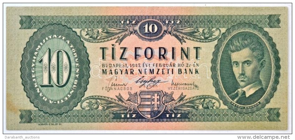 1947. 10Ft T:III Szép Papír / Hungary 1947. 10 Forint C:F Nice Paper
Adamo F2 - Sin Clasificación