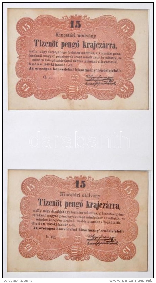 1848-1849. 41db-os, Rendkívül Tartalmas, Rendezett 'Kossuth Bankó' GyÅ±jtemény Több... - Sin Clasificación