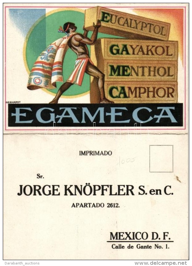 ** T2 Egameca; Sr. Jorge Knöpfler S.en.C., Mexico / Medicine Advertisement From Mexico, Folding Card S:... - Sin Clasificación