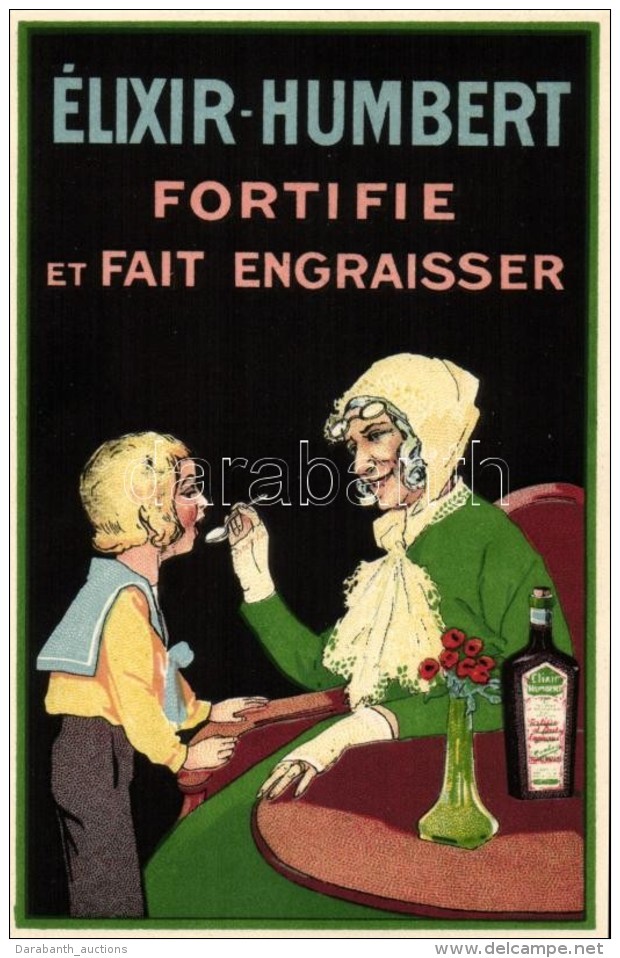 ** T1 Élixir-Humbert, Fortifie Et Fait Engraisser; French Medicine Litho Advertisement - Sin Clasificación