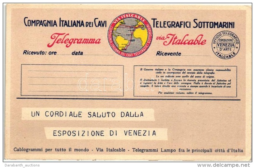 ** T2 Compagnia Italiana Dei Cavi Telegrafici Sottomarini, Esposizione Di Venezia / Italcable, Italian... - Sin Clasificación