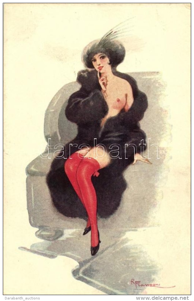 ** T1/T2 Erotic Italian Art Postcard, Marque L.E.M. Paris S: R. Franzoni - Unclassified
