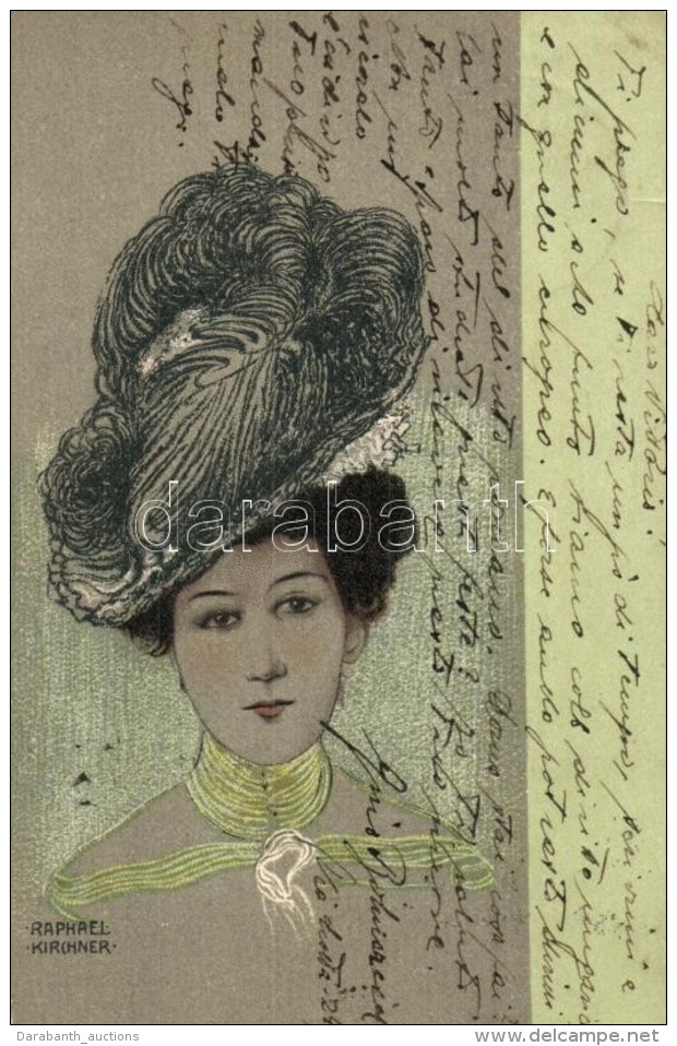 T2 Lady, Art Nouveau Art Postcards S: Raphael Kirchner - Sin Clasificación