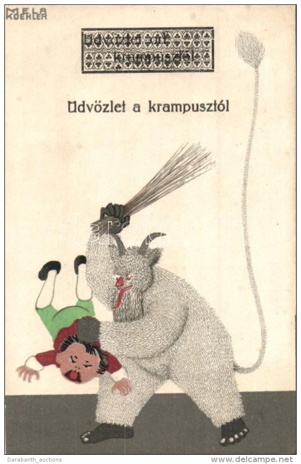 T2 Üdvözlet A Krampusztól / Krampus, Wiener Werksätte No. 526. S: Mela Koehler - Sin Clasificación