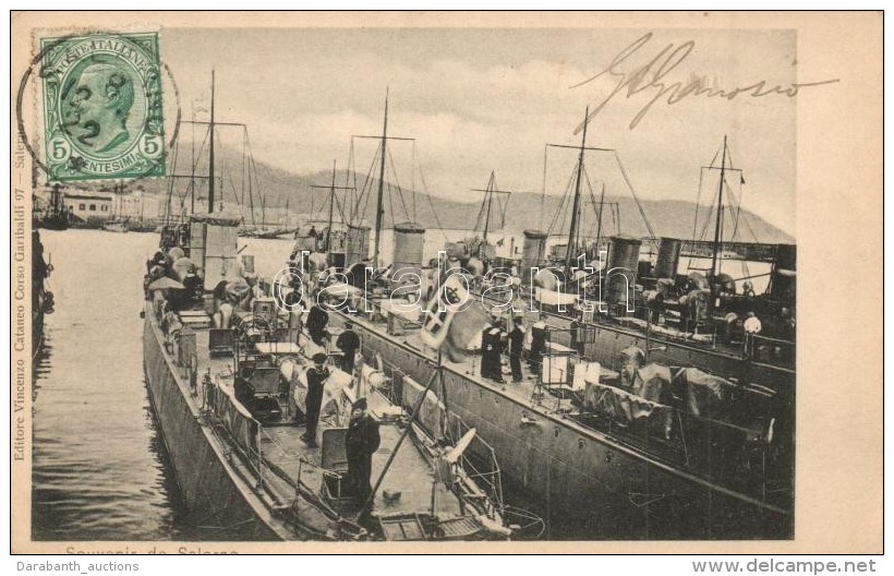 T2 Salerno, Regina Marina / Italian Royal Navy, Lampo-class Destroyers, TCV Card - Sin Clasificación