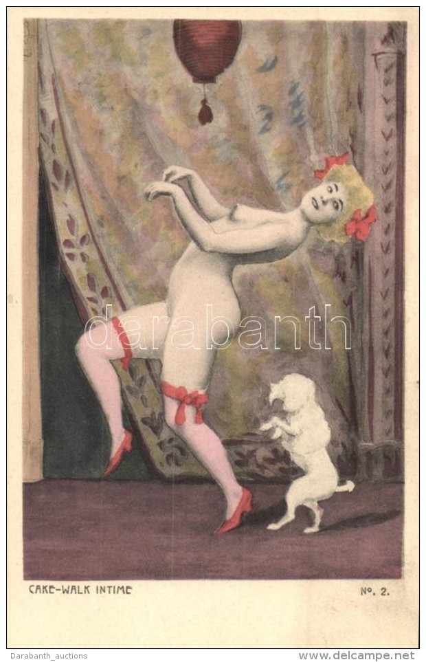 ** T2 Cake-Walk Intime No. 2. / French Erotic Nude Art Postcard - Sin Clasificación