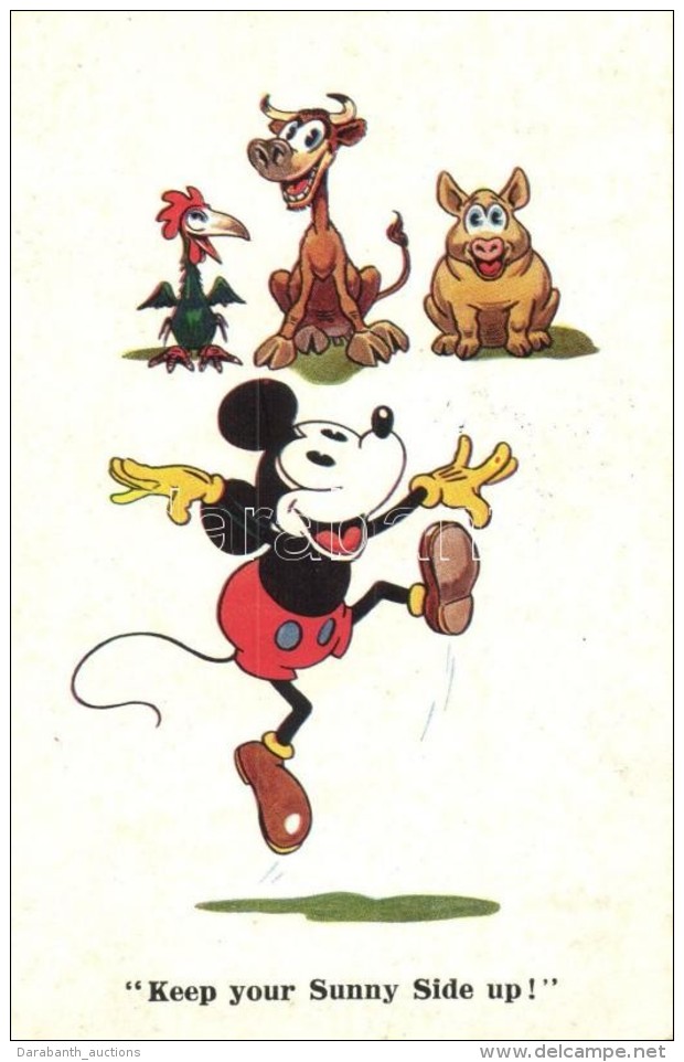 T2 Keep You Sunny Side Up! / Mickey Mouse, Disney Postcard. A. R. I. B. 1786. - Sin Clasificación