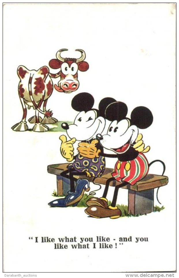 * T2 I Like What You Like - And You Like What I Like! / Mickey And Minnie Mouse, Disney Postcard. A. R. I. B. 1796. - Sin Clasificación