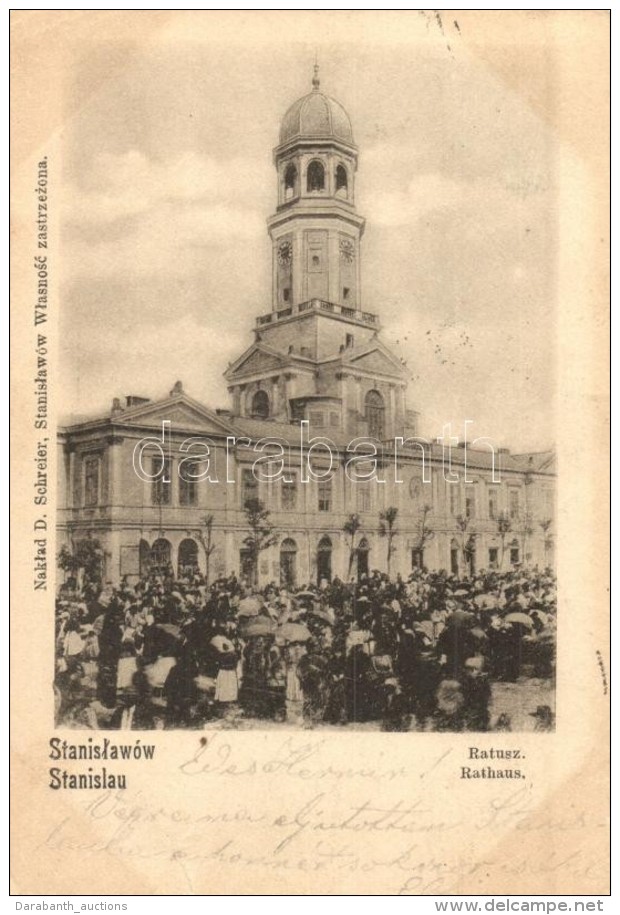 T2/T3 Ivano-Frankivsk, Stanislawów, Stanislau; Ratusz / Rathaus / Mass At The Town Hall - Sin Clasificación