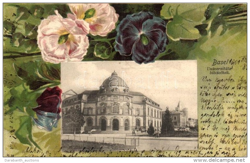 T2 Basel, Universitäts-bibliothek / University Library, Rathe &amp; Fehlmann Floral Litho Frame - Sin Clasificación