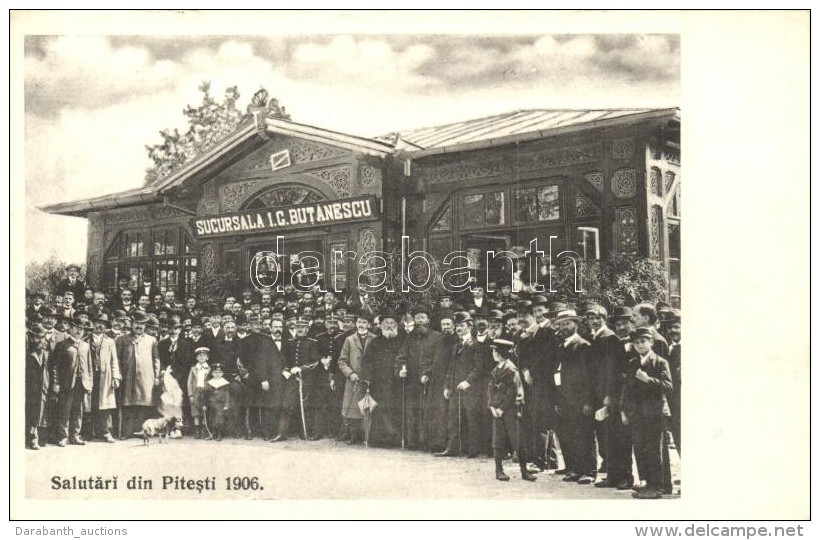* T1/T2 1906 Pitesti, Sucursala I. G. Butanescu / Brewery - Sin Clasificación