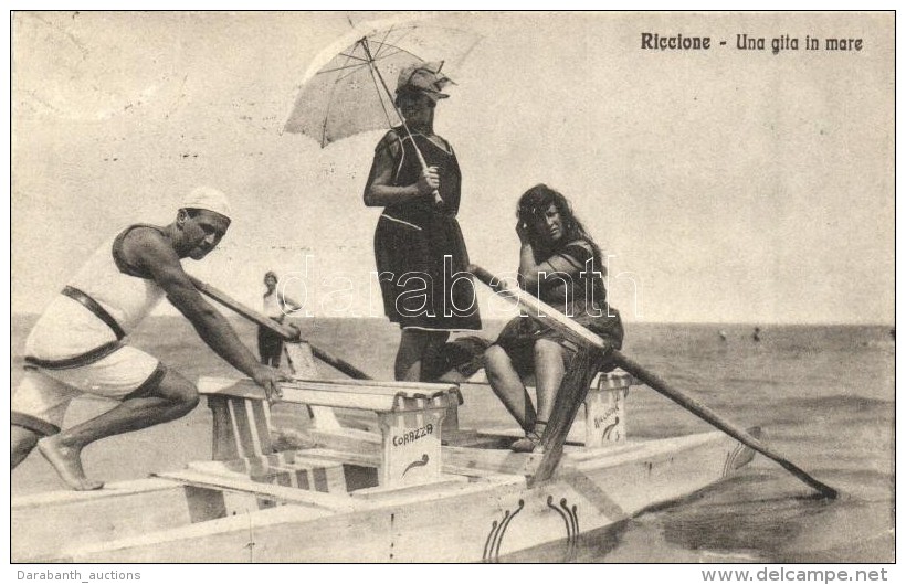 * T2 Riccione, Una Gita In Mare / Sea Trip, Ladies In Bathing Suit. Ediz. Ferdinando Ballerini - Sin Clasificación