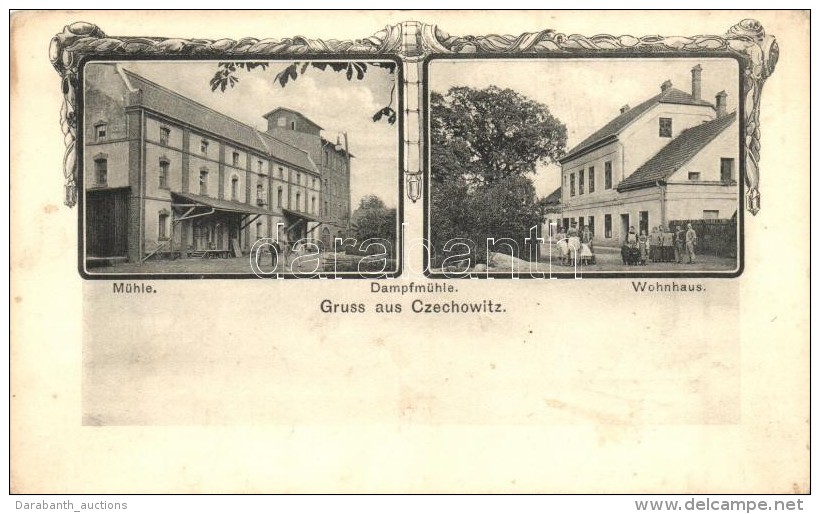 ** T2 Czechowice, Czechowitz; Mühle, Wohnhaus / Mill, Villa, Art Nouveau. Rob. Krischke - Sin Clasificación