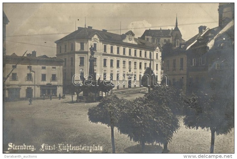 T2 1911 Sternberk, Sternberg In Mähren; Fürst Lichtensteinplatz / Square, Eduard Schücker Photo - Sin Clasificación