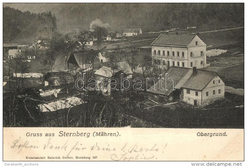 T2/T3 Sternberk, Sternberg In Mähren; Obergrund, Gasthaus Waldmannsheil, Kunstanstalt Heinrich Gerber / Guest... - Sin Clasificación