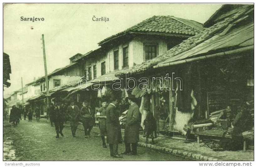 T2/T3 Sarajevo, Carsija / Street View With Bazaar Shops (EK) - Sin Clasificación