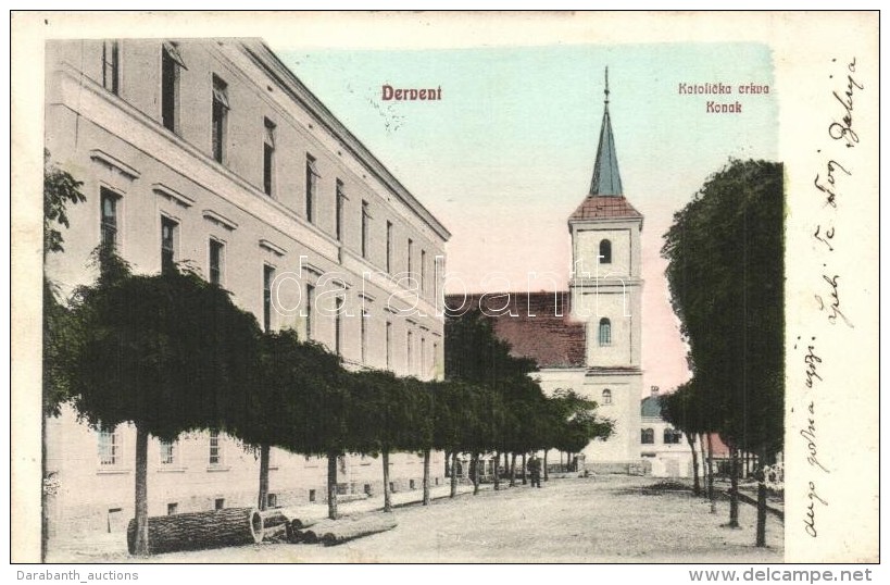 T2 Derventa, Dervent; Katolicka Crkva Konak, Naklada Dujmic I Blazevic / Church, Street View - Sin Clasificación