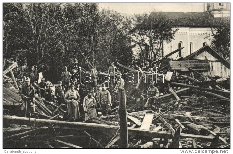 ** T1 Banjaluka, Tekija Stadtteil; Durch 42er Mörser Zerstörte Häuser. Hutterer G. / Houses... - Sin Clasificación