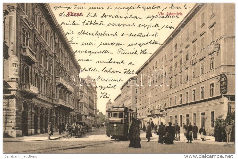 * T2 Fiume, Via Adamich / Street View With Tram - Sin Clasificación