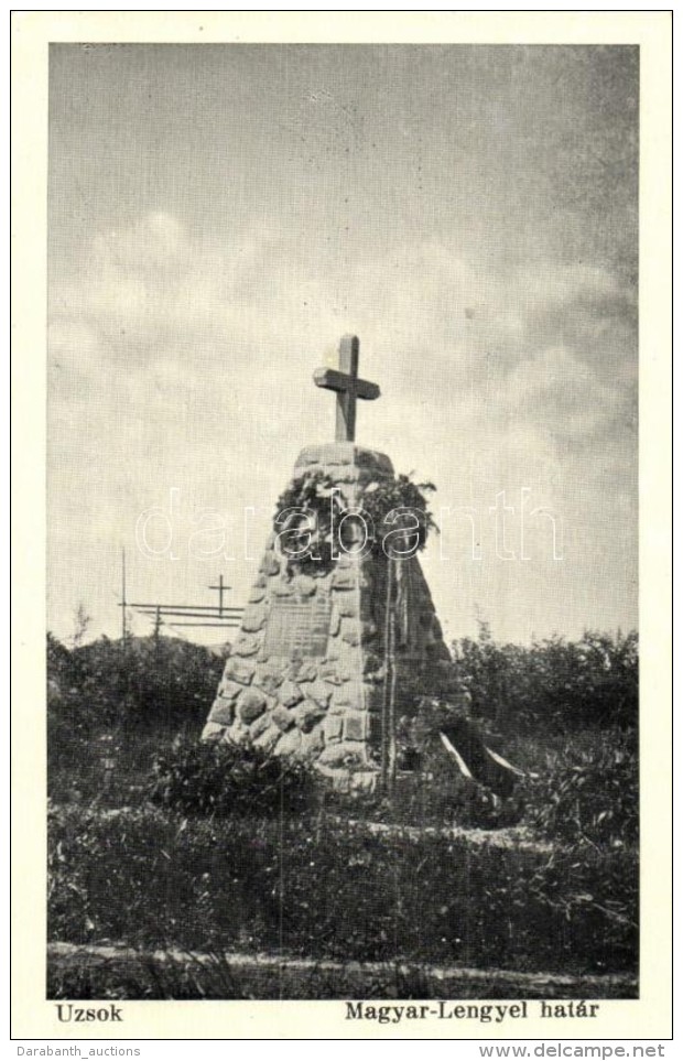** T1/T2 Uzsok, Uzhok; Magyar-Lengyel Határ EmlékmÅ± / Hungarian-Polish Border Memorial Monument - Sin Clasificación