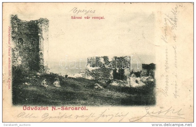 T2 Nagysáros, Velky Saris; Sárosi Vár Romjai. Divald / Castle Ruins - Sin Clasificación