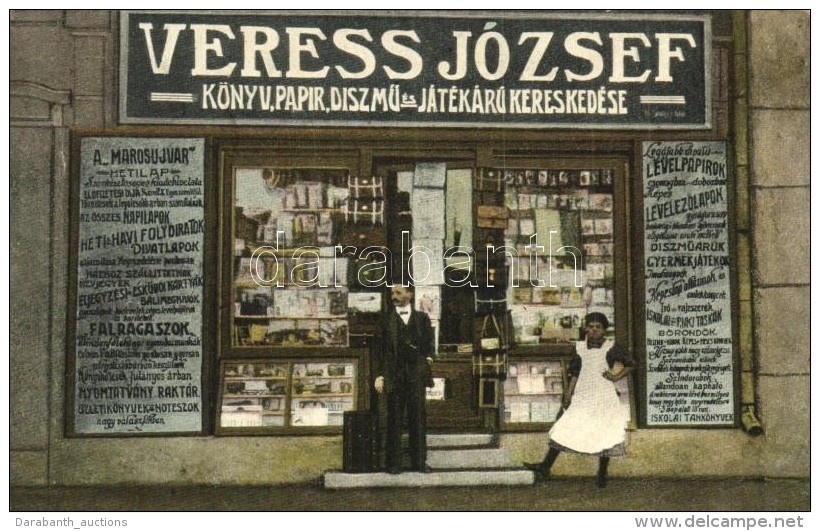* T2/T3 Marosújvár, Ocna Mures; Veress József Könyvkereskedése és... - Unclassified