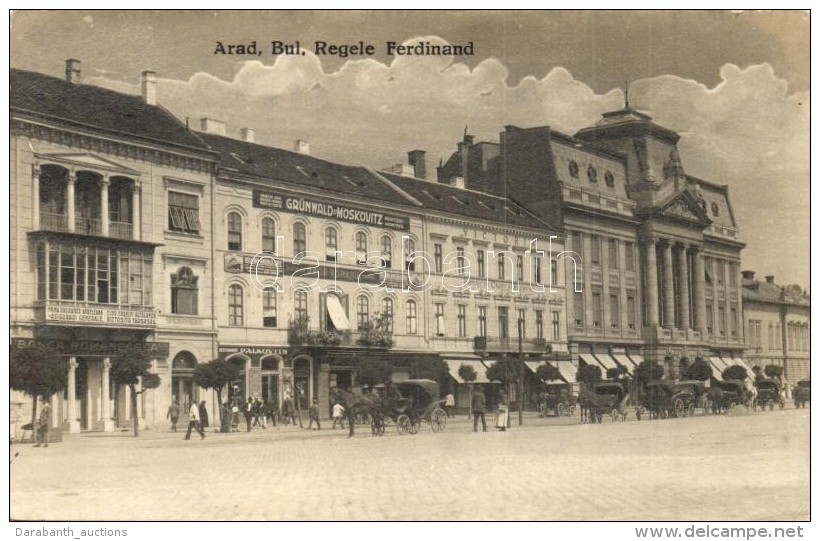 T2 1921 Arad, Ferdinánd Király út, Grünwald és Moskowitz Palota, Dacia Romania... - Sin Clasificación