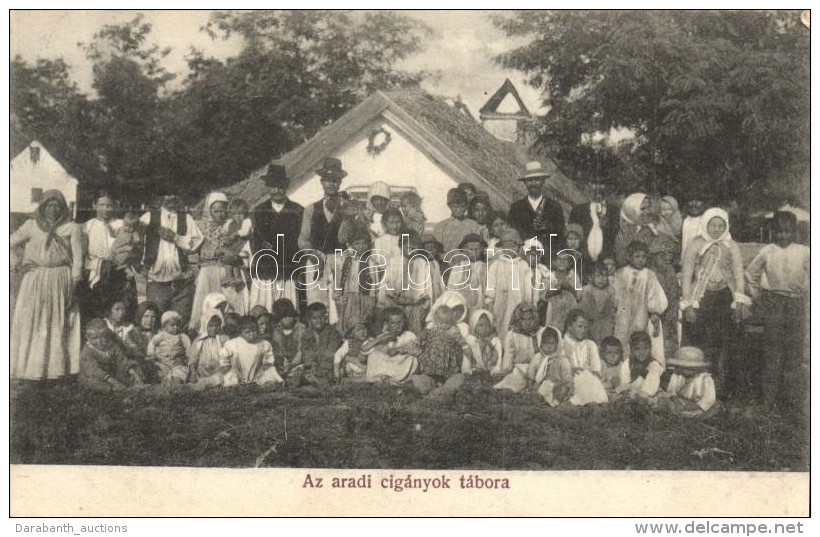 * T2/T3 Arad, Cigányok Tábora. Weisz Hugó Felvétele / Gypsy Camp  (EK) - Sin Clasificación