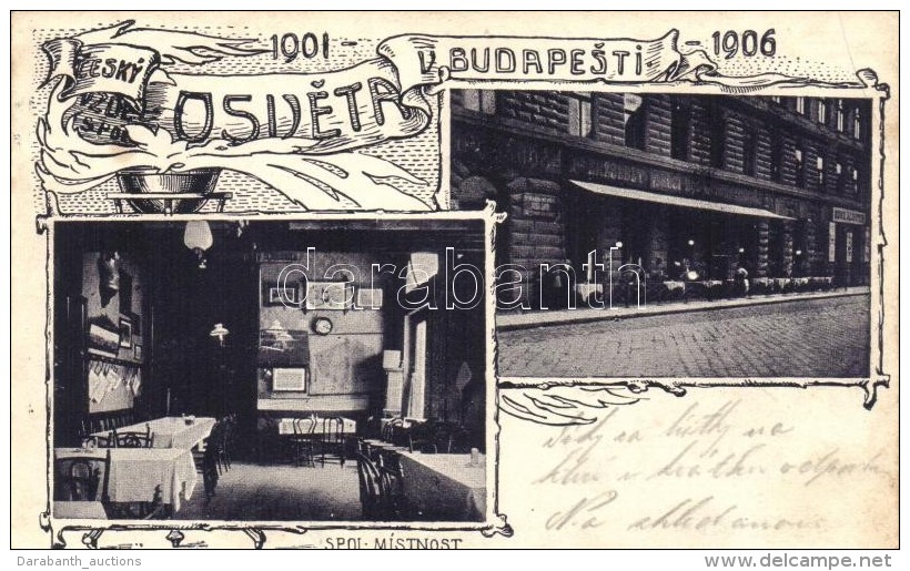 T2/T3 1901-1906 Budapest, Cesky Vzdel. Spol. Osveta V. Budapesti / Cseh Kulturális Társaság... - Sin Clasificación