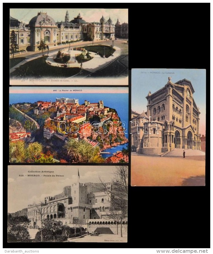 ** * Monaco 240 Db Topográfiai Képeslap 1900-1945 Sok Jobbal / Monaco 240 Old Topographic Postcards... - Non Classés