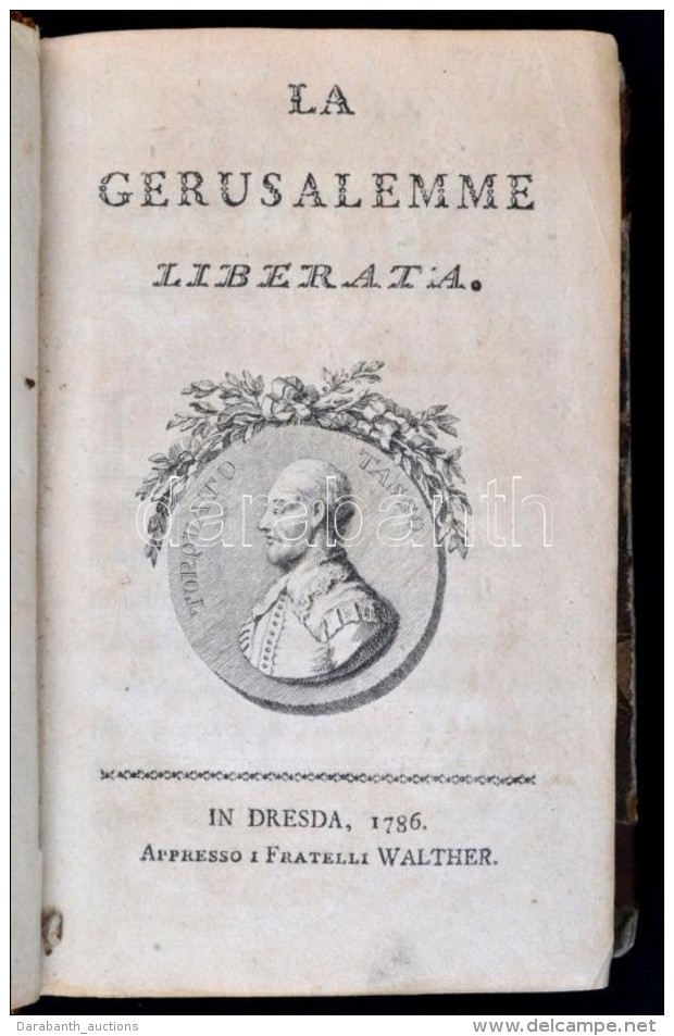 Torquato Tasso (1544-1595): La Gerusalemme Liberata. Lorenzo Crasso ElÅ‘szavával; Torquato Tasso... - Sin Clasificación