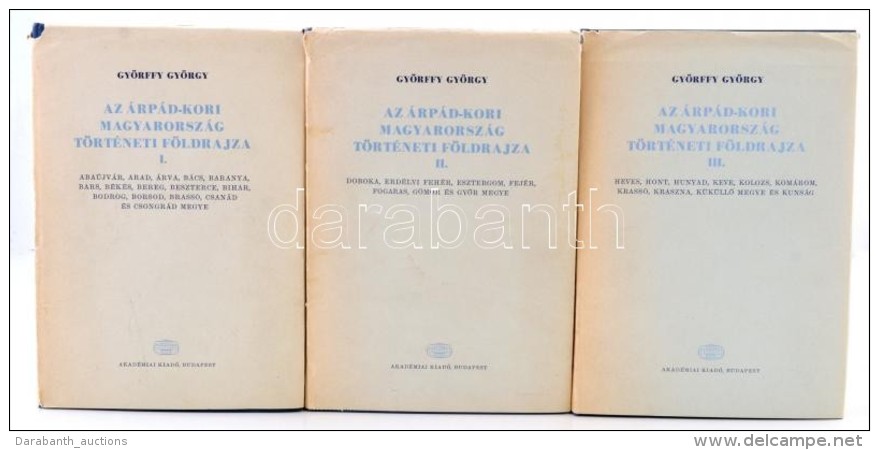 Györffy György: Az árpád-kori Magyarország Történeti Földrajza... - Sin Clasificación