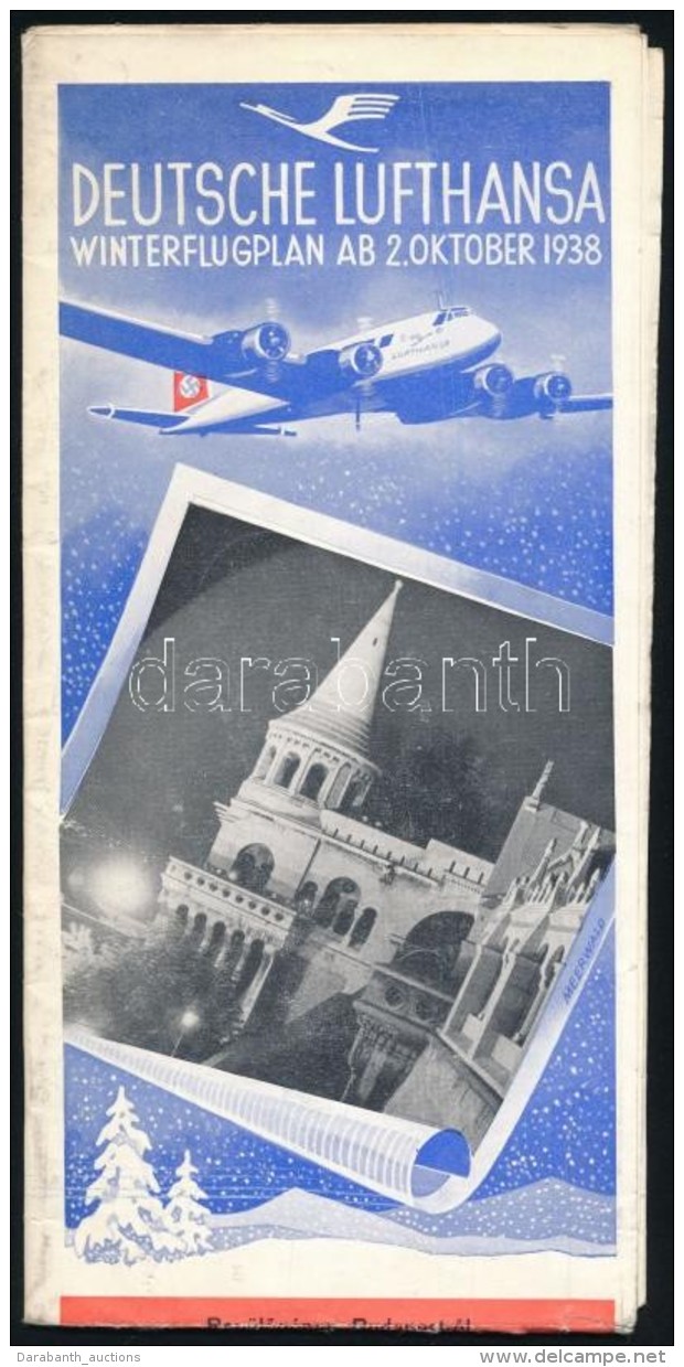 1938 'Deutsche Lufthansa Winterflugplan' A Német Légitársaság Téli... - Sin Clasificación