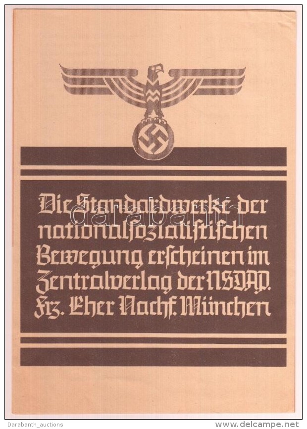 Cca 1933 Die Standardwerke Der Nationalsozialistischen Bewegung Náci Propagandakiadvány / Nazi... - Sin Clasificación