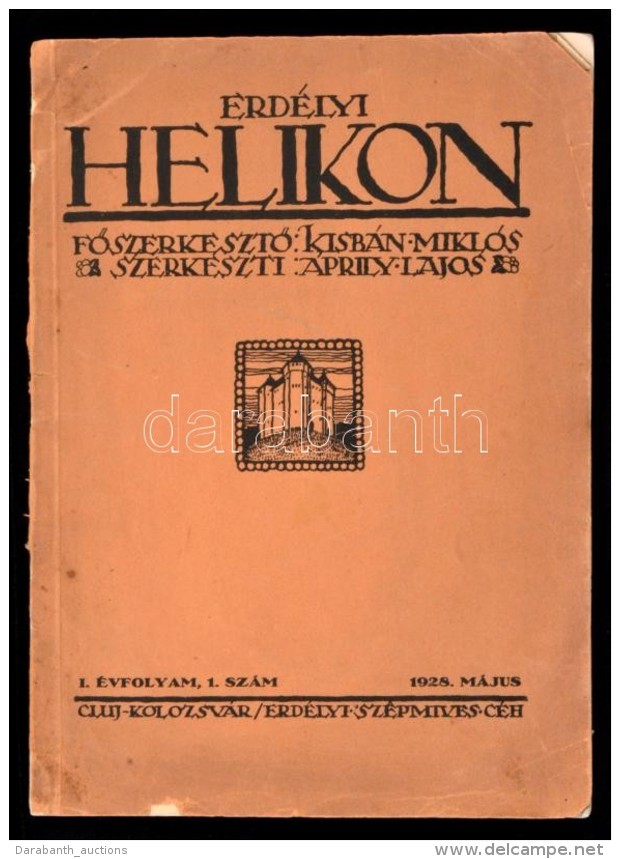 1928 Erdélyi Helikon. I. évfolyam, 1. Szám. Szerk.: Kisbán Miklós, Áprily... - Sin Clasificación