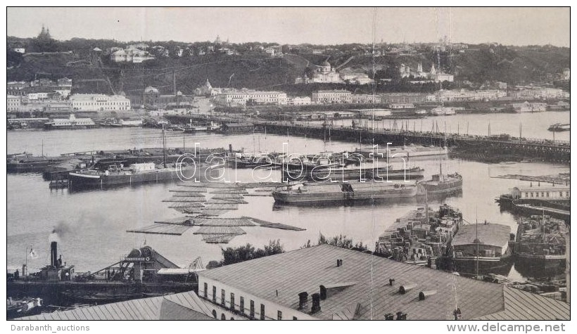 Cca 1905 Nyizsnij-Novgorod Panorámaképe. Hajtásnyomokkal. / Cca 1905 Panoramic View Of Nizhny... - Sin Clasificación